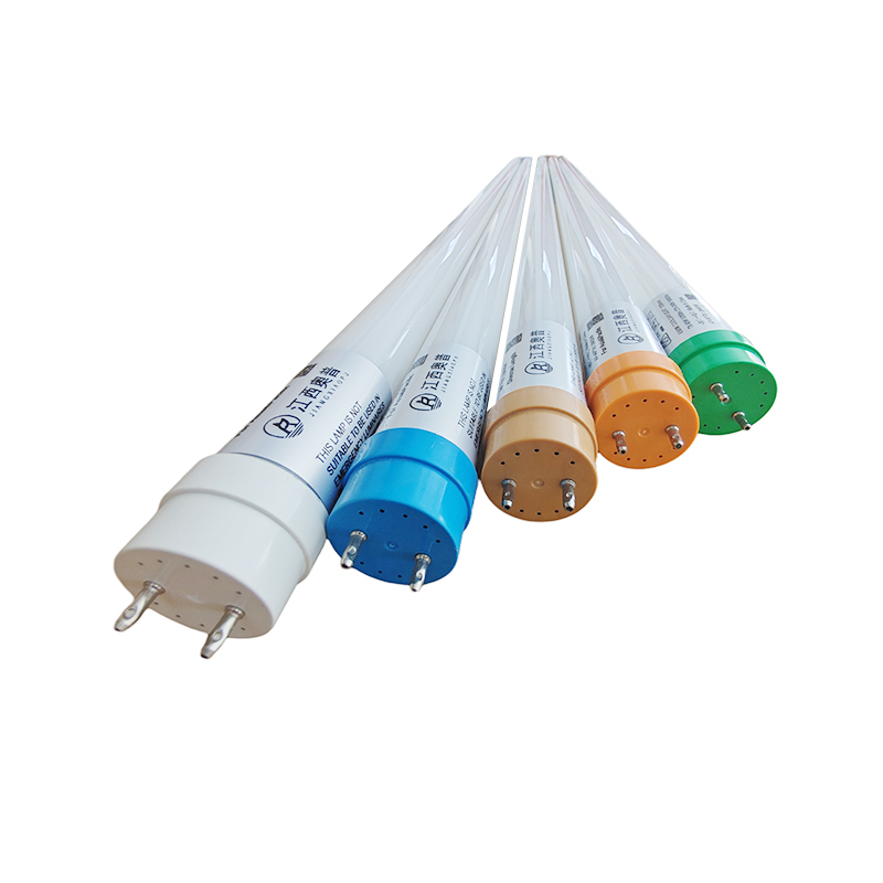 How does the t8 straight tube lamp enhance the lighting experience through innovative materials?