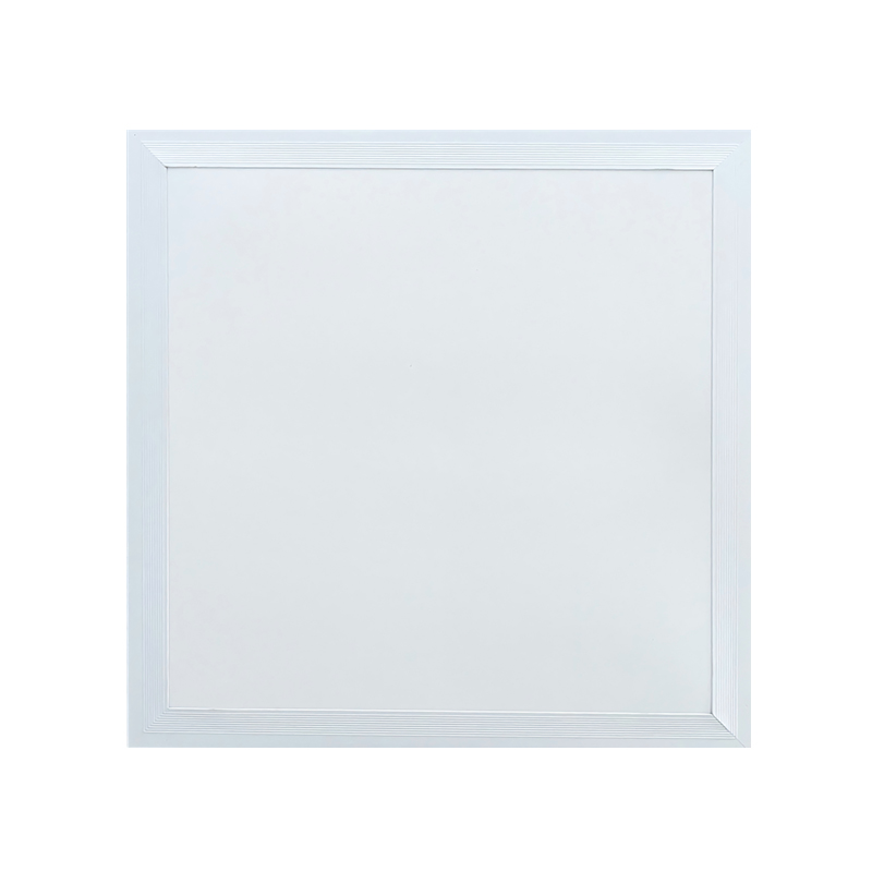 How do direct down LED panel lights achieve uniform illumination over a large area through their backlight design?